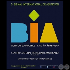 Una + Una - Exposicin de Gloria Velilla y Rosmary Barrail - Mircoles, 13 de Septiembre de 2017